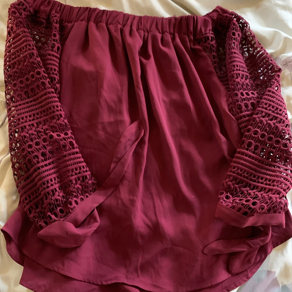 Express maroon blouse